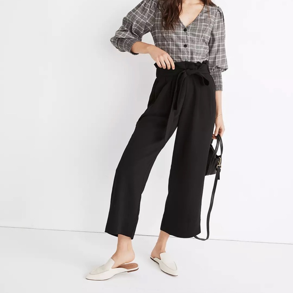 Madewell Huston pull on crop pants